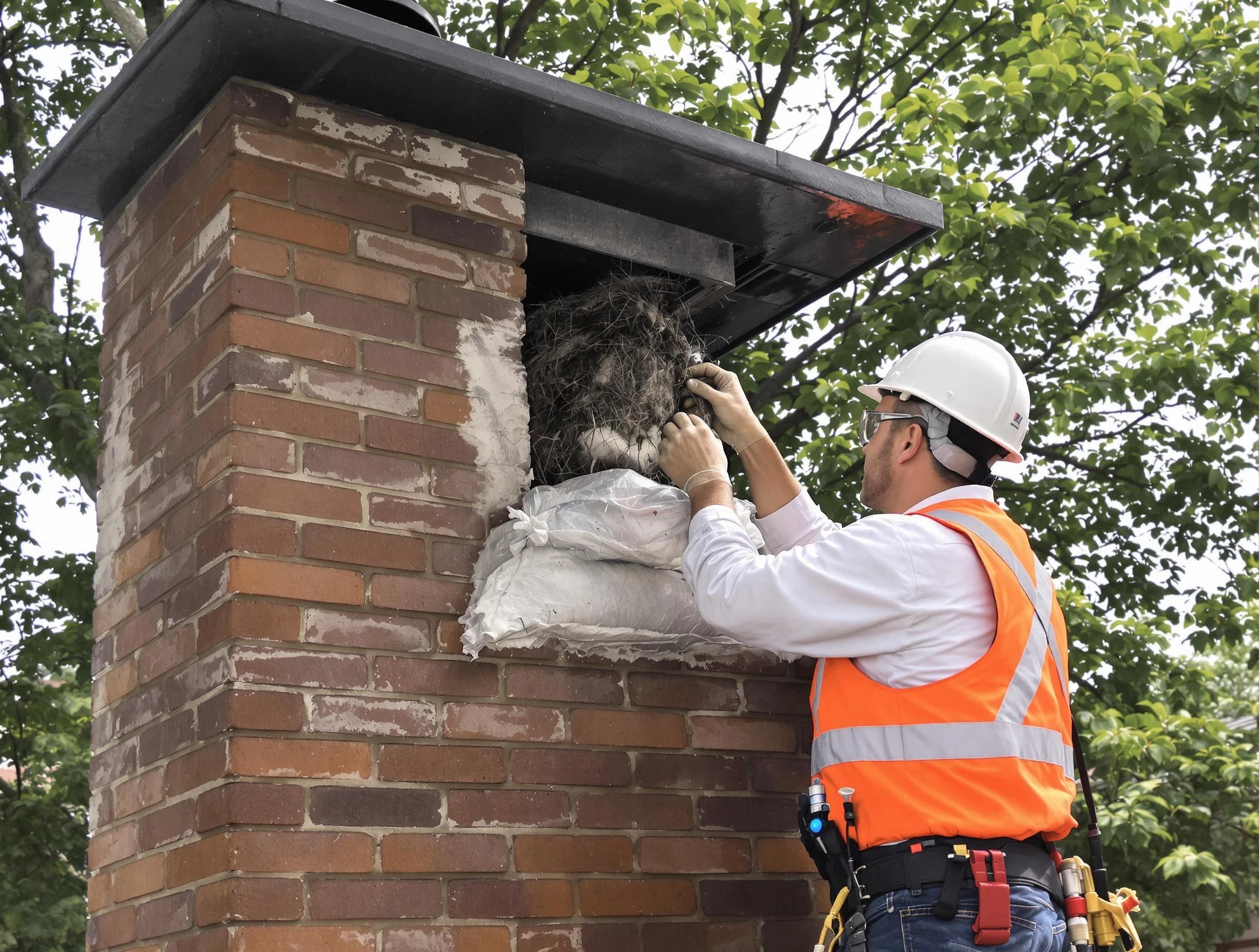 Humane removal of debris and animals by Monroe Chimney Sweep in Monroe, NJ