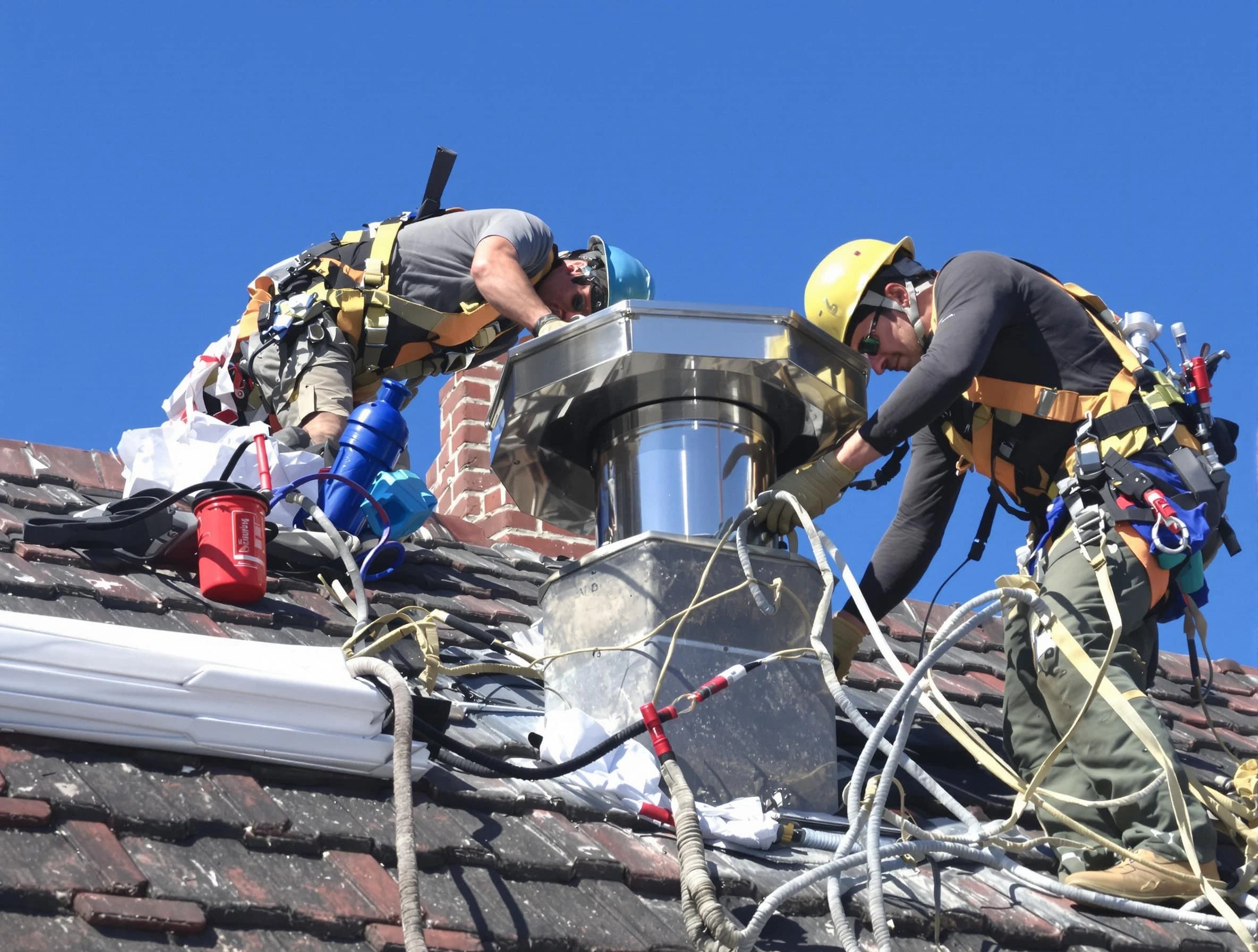 Protective chimney cap installed by Monroe Chimney Sweep in Monroe, NJ