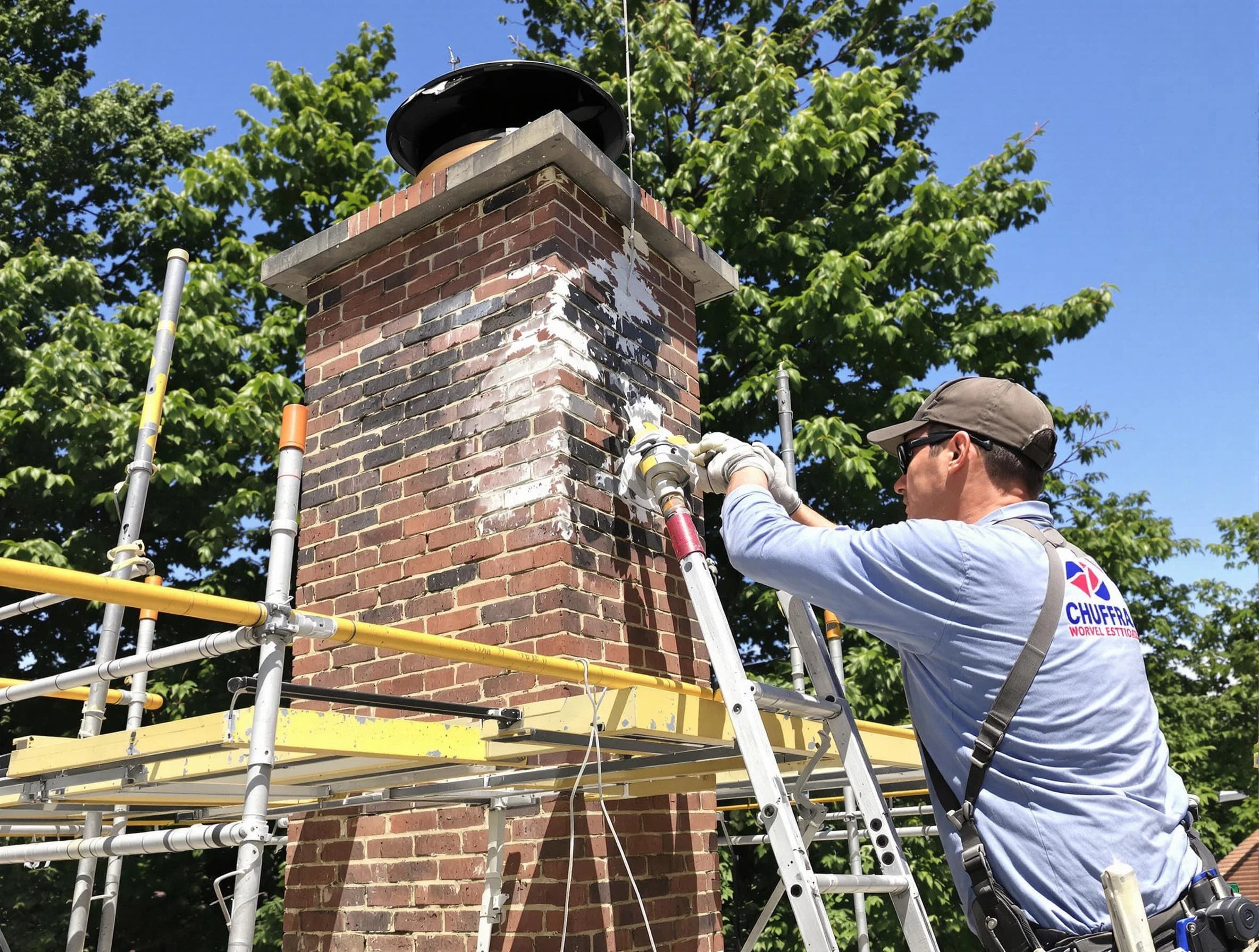 Structural chimney repair by Monroe Chimney Sweep in Monroe, NJ