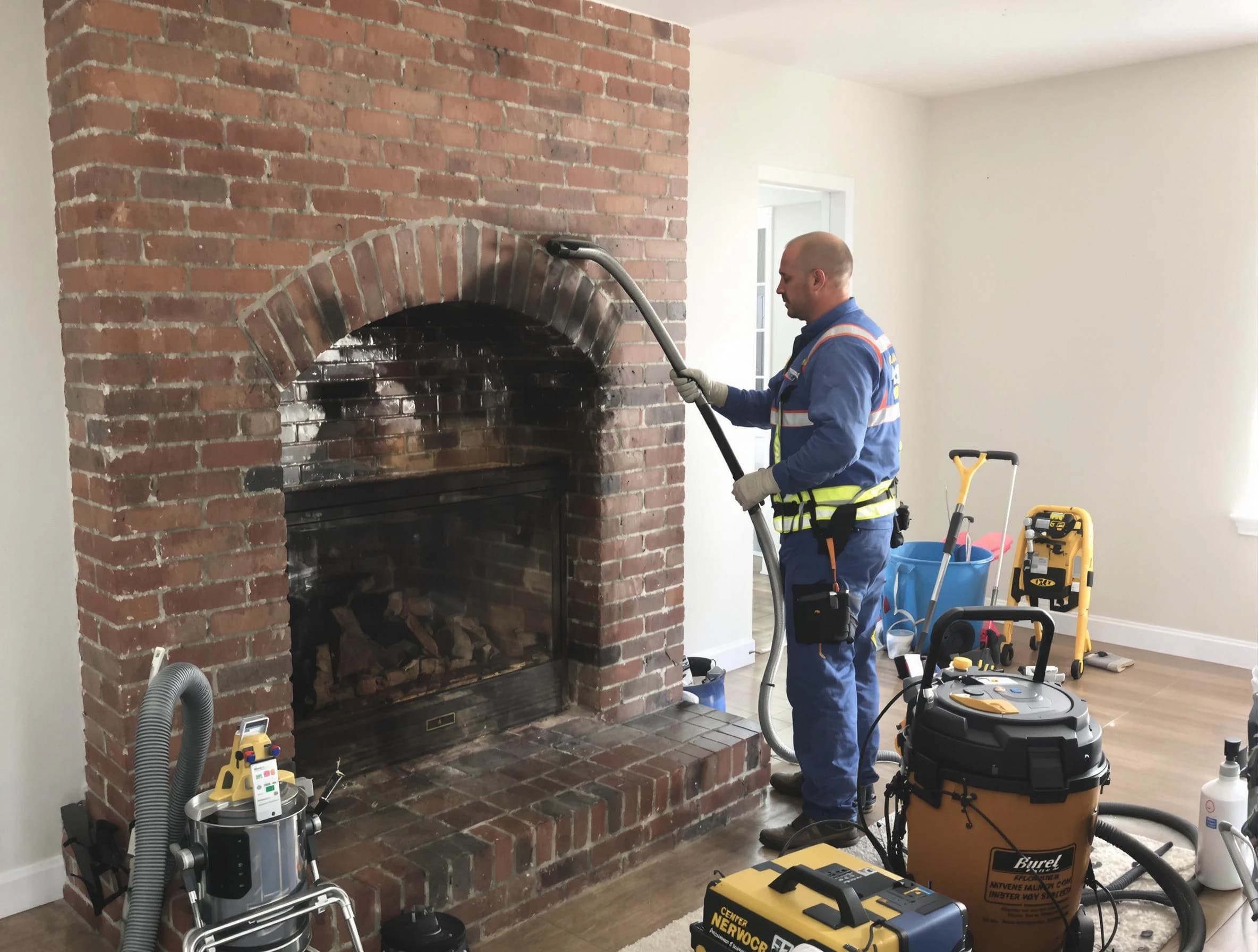 Monroe Chimney Sweep expert performing detailed chimney sweep in Monroe, NJ