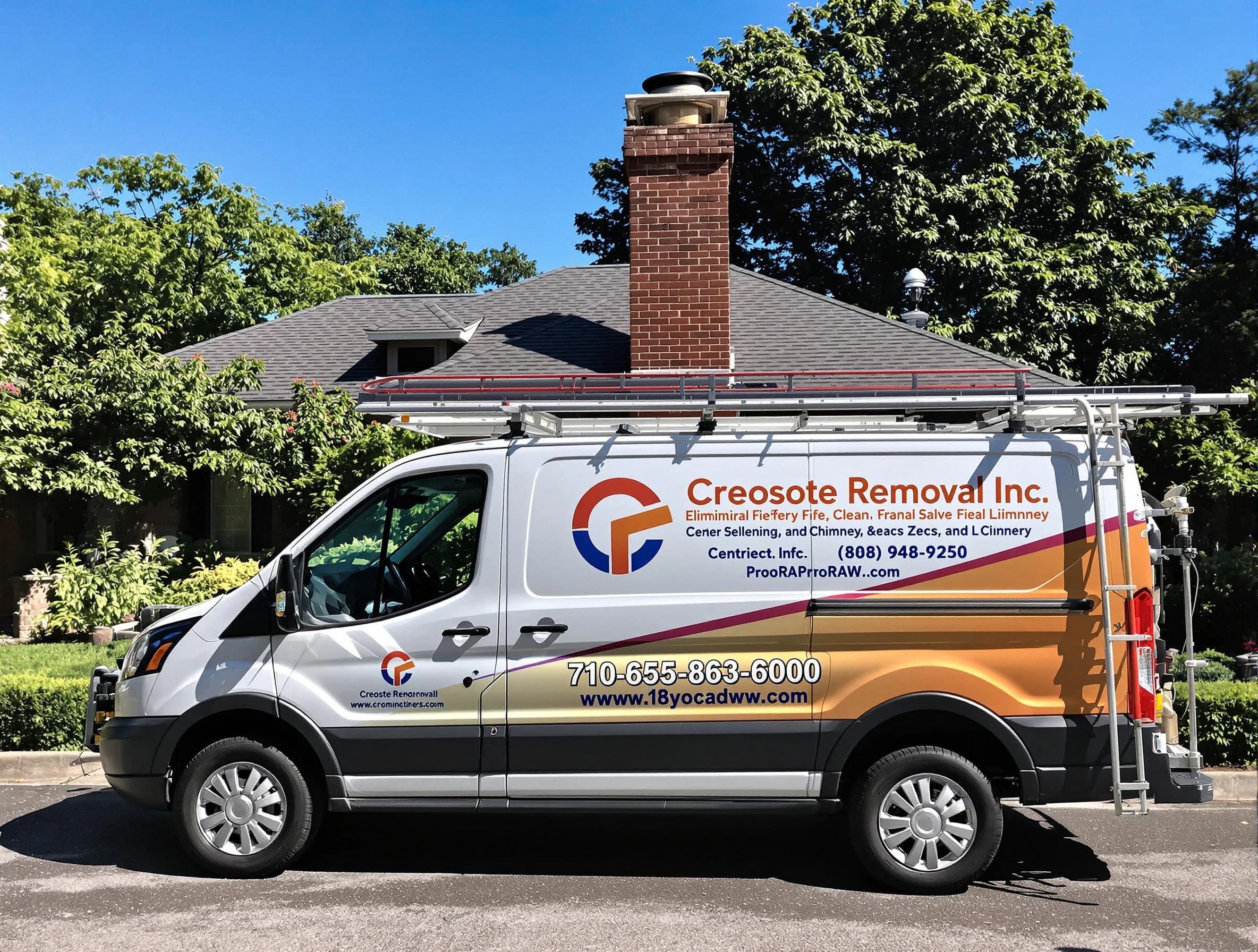 Monroe Chimney Sweep technician removing creosote safely in Monroe, NJ